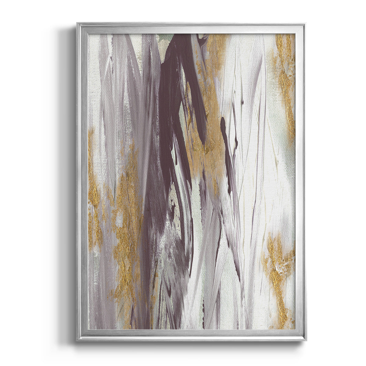 Tumultuous Amethyst I - Modern Framed Canvas Print