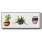 Vibing Succulents I - Floater Framed Canvas Print
