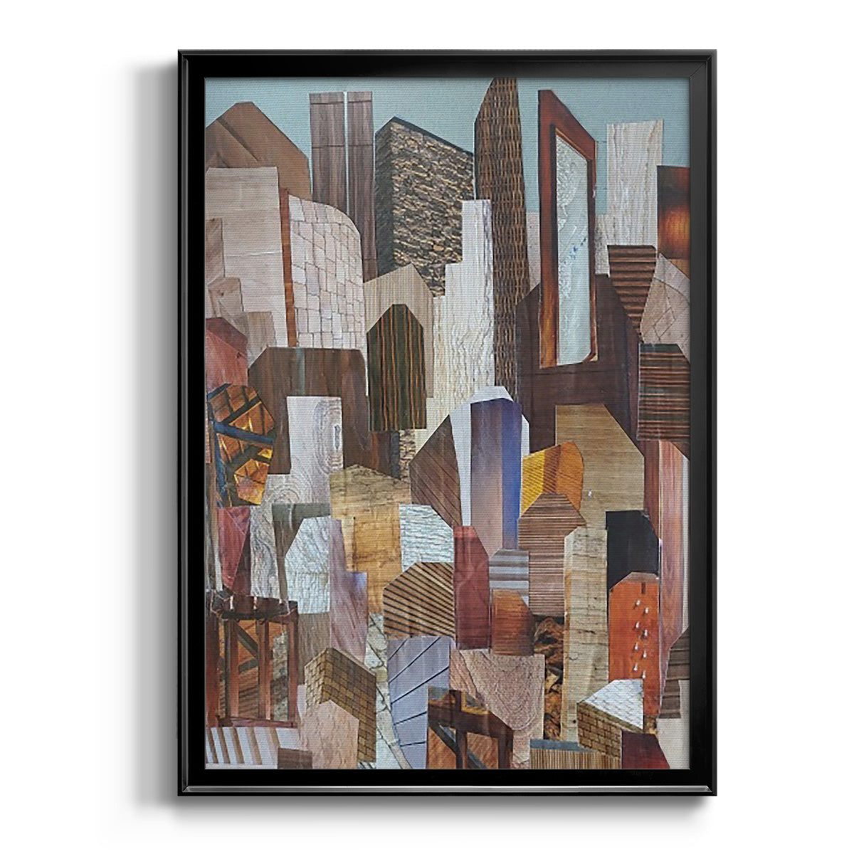 Metropolis - Modern Framed Canvas Print