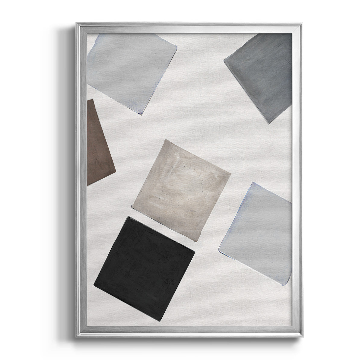 Block Encounter Revisit I - Modern Framed Canvas Print