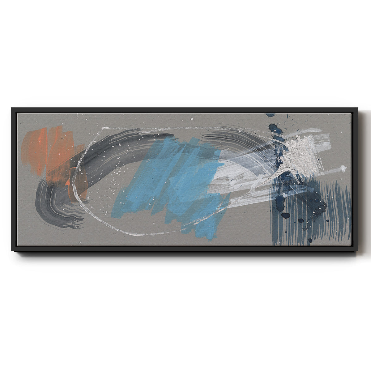 Whimsical Marks II - Floater Framed Canvas Print