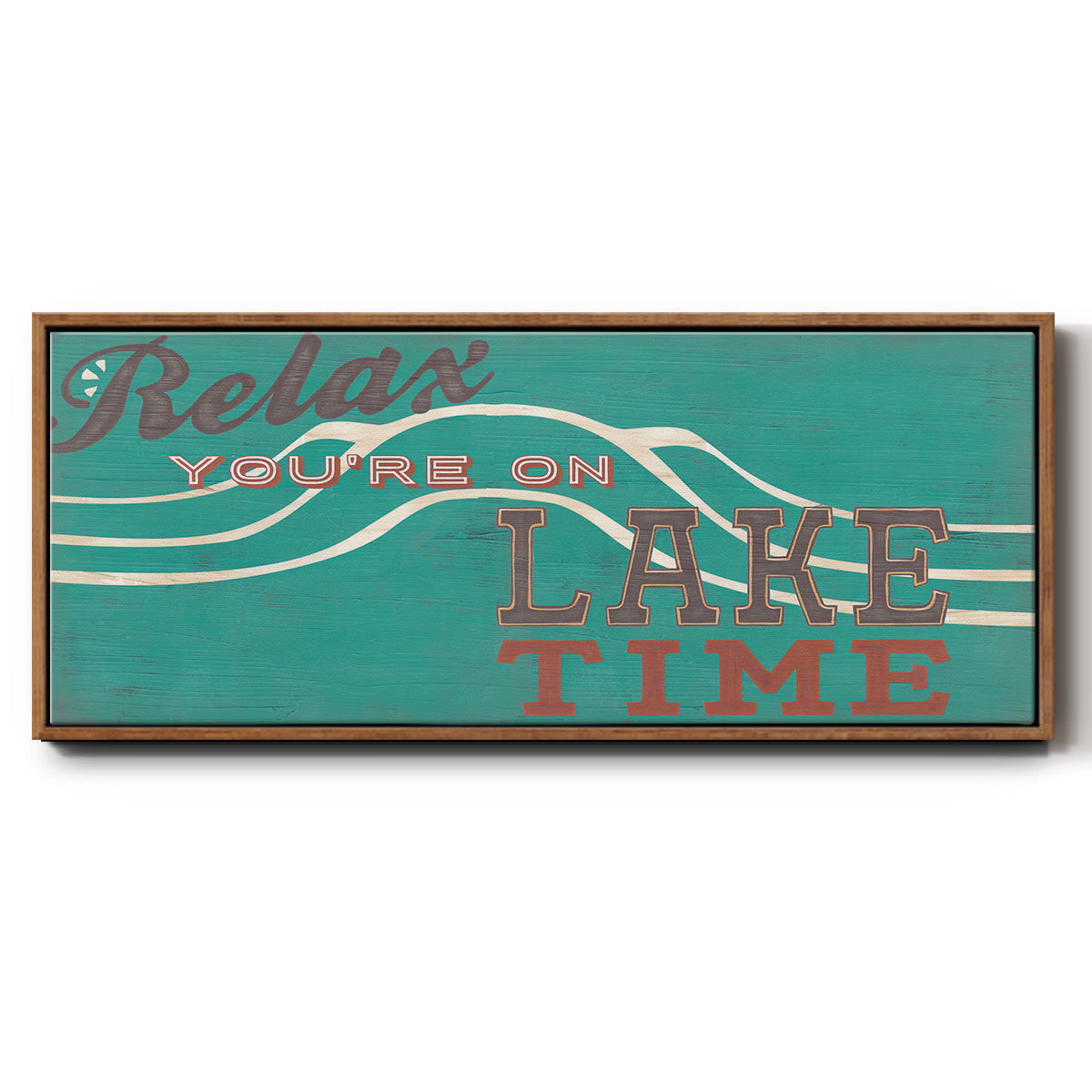 Cabin Life Collection H - Floater Framed Canvas Print