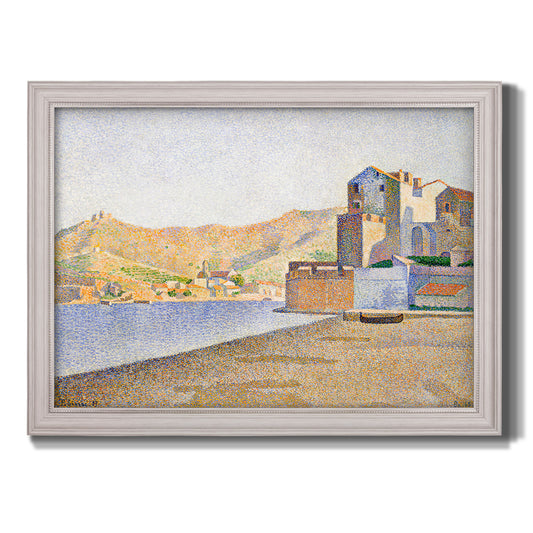 The Town Beach, Collioure, Opus 165 - Ornate Framed Canvas Print