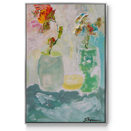 Tahitian Sunrise - Floater Framed Canvas Print