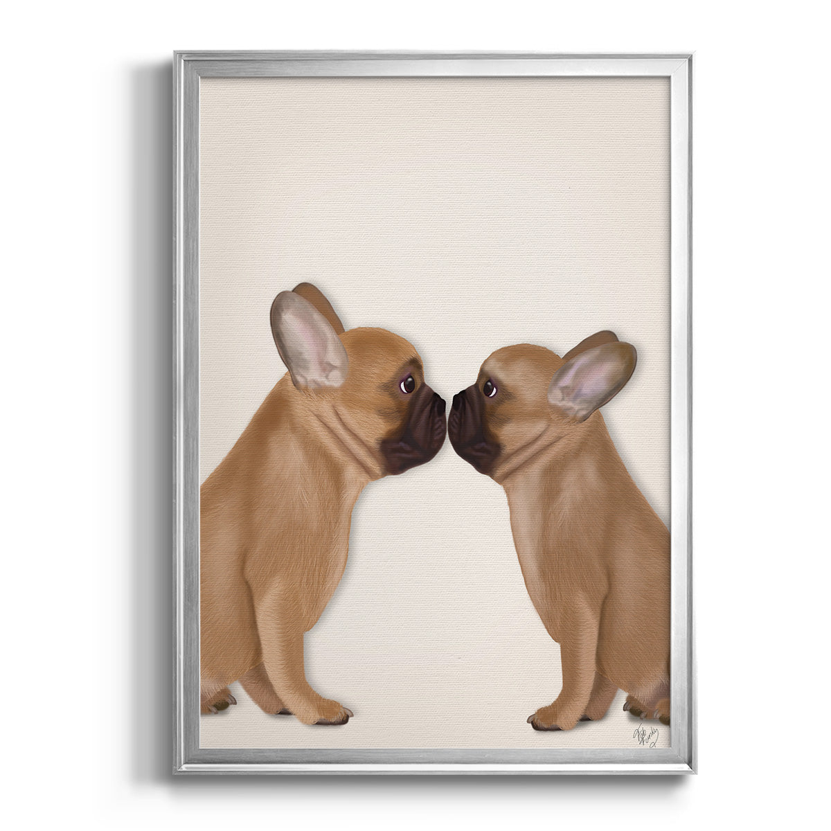 French Kiss Close Up I - Modern Framed Canvas Print