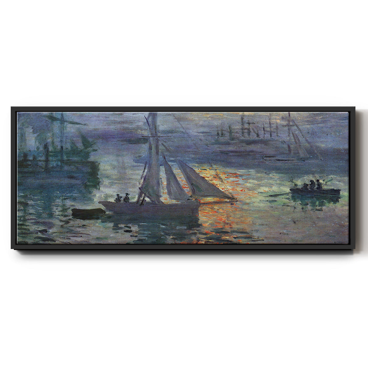 Sunrise at Sea - Floater Framed Canvas Print