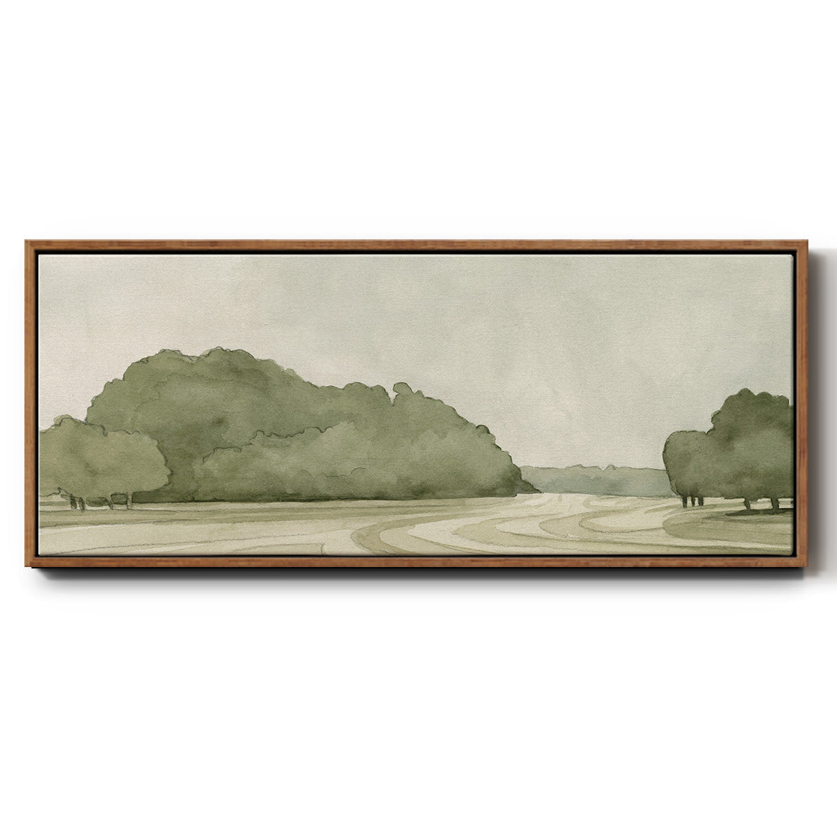 On Course I - Floater Framed Canvas Print
