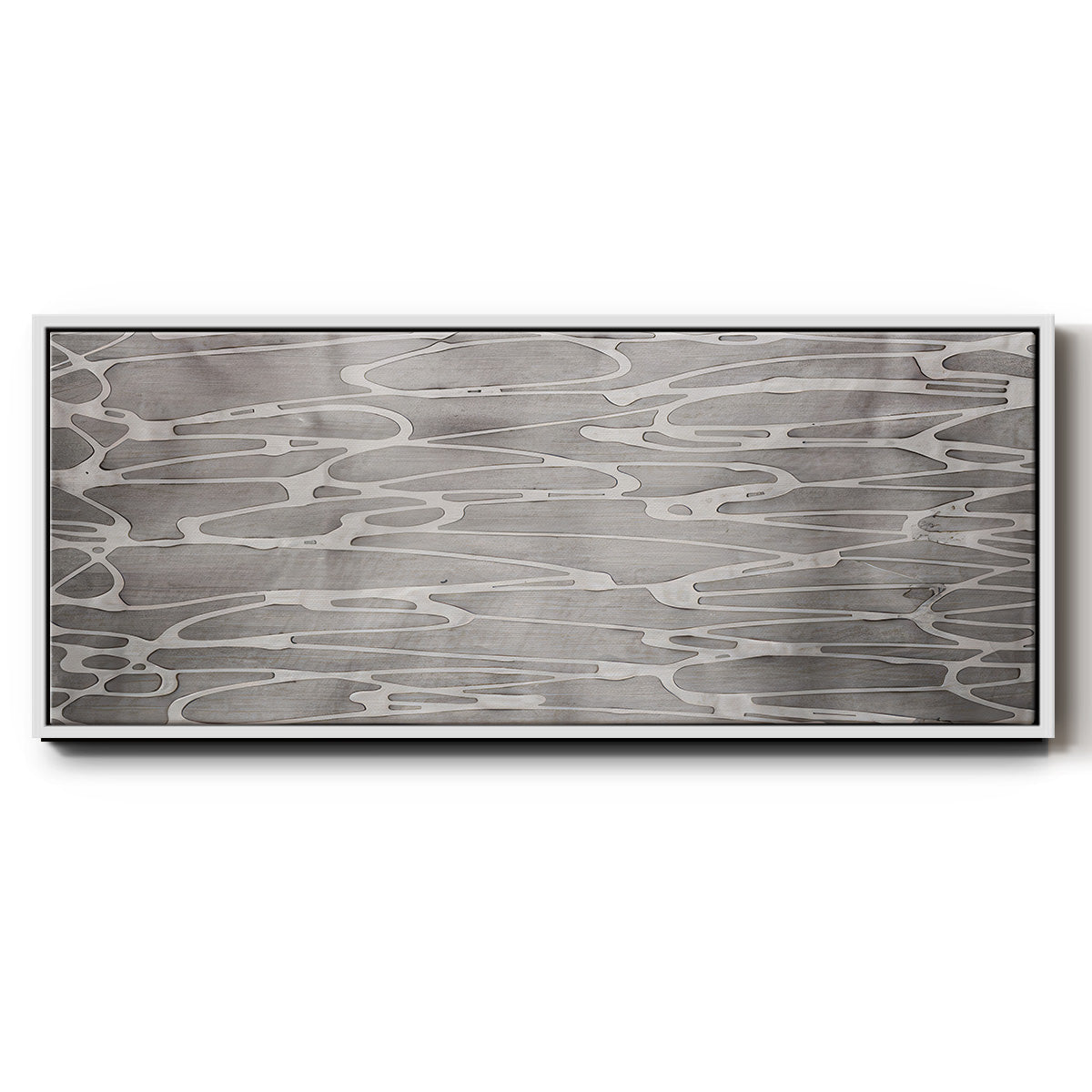 Slate Abstract - Floater Framed Canvas Print