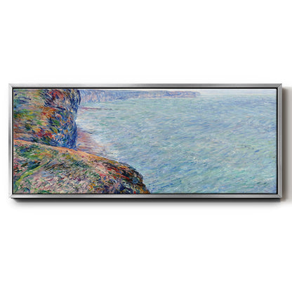The Sea Seen from the Cliffs of Fecamp, 1881 - Floater Framed Canvas Print