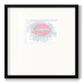 XOXO in Color - Double Matboard Framed Print