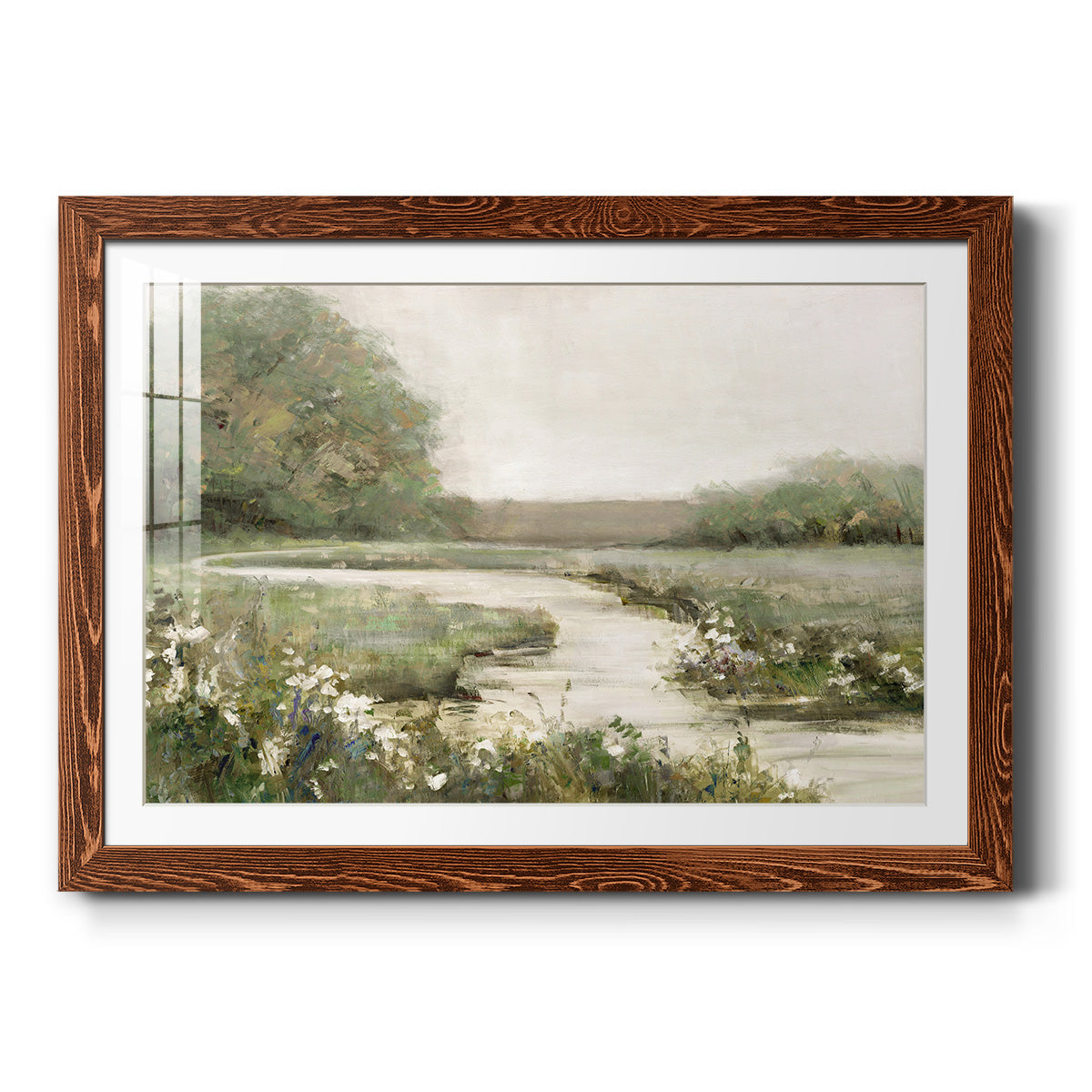 Quiet Path - Barnwood Framed Art Print