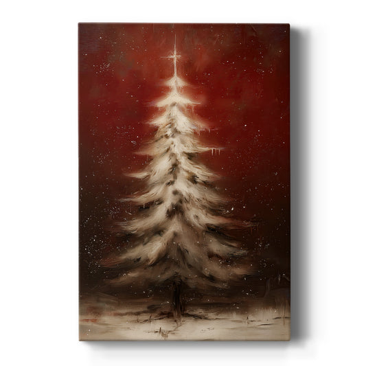 Cranberry Snow Green - Canvas Art Print