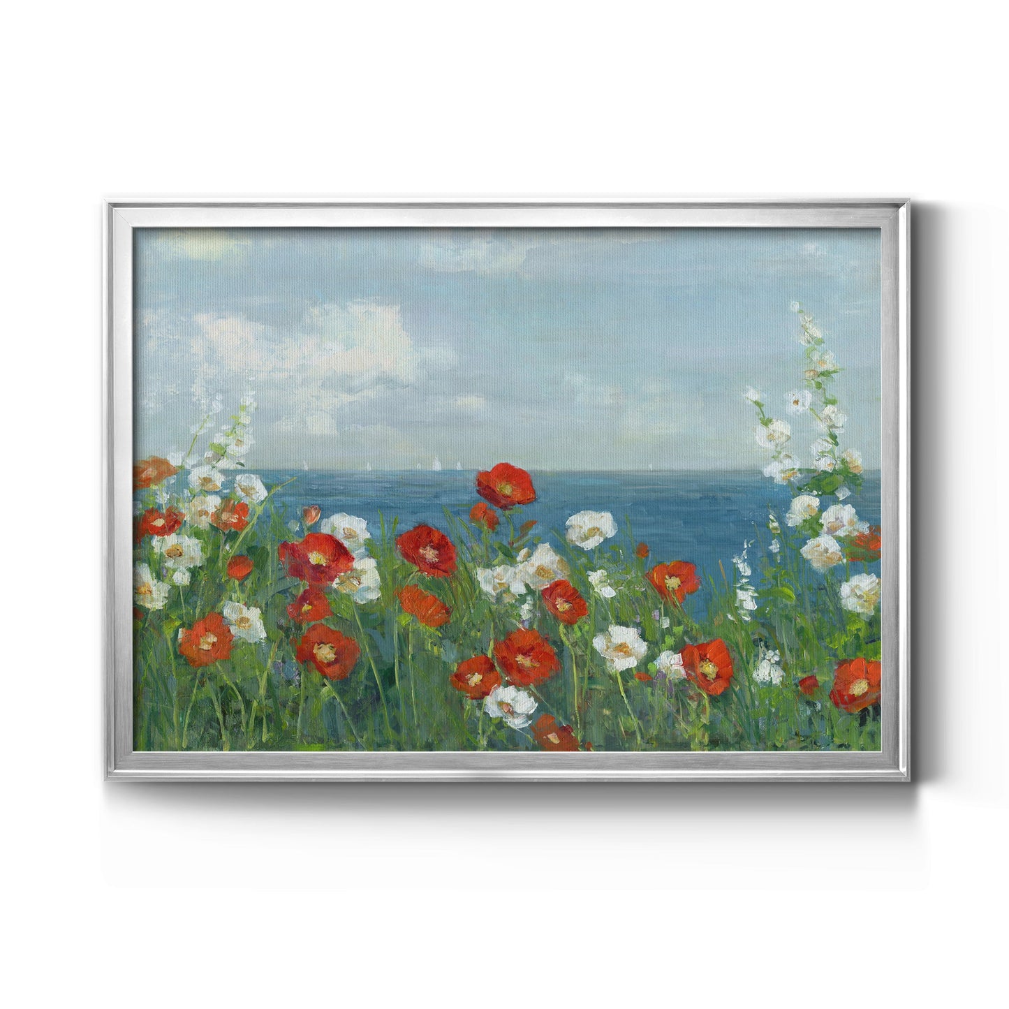 Through the Flowers Premium Classic Framed Canvas - Ready to Hang