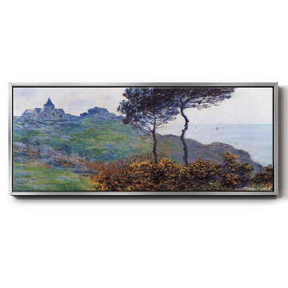 The Church at Varengaville, Grey Weather, 1882 - Floater Framed Canvas Print