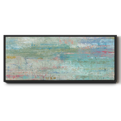 Pastel Watergarden - Floater Framed Canvas Print