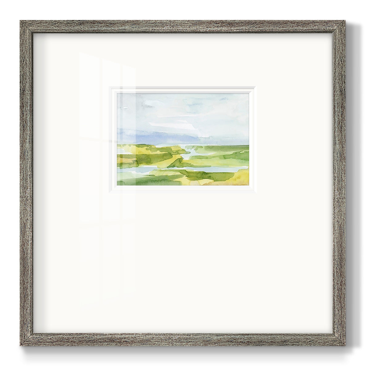 Watery Lowlands III Premium Framed Print Double Matboard