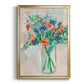 Painterly Soft Bouquet II - Modern Framed Canvas Print