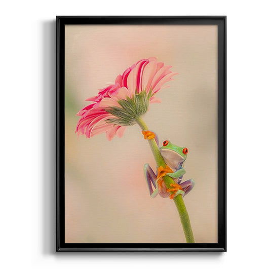 Hanging On I - Modern Framed Canvas Print