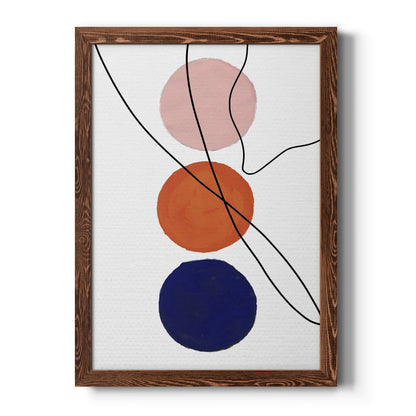 Millenium Geo Abstract - Barnwood Framed Canvas Print