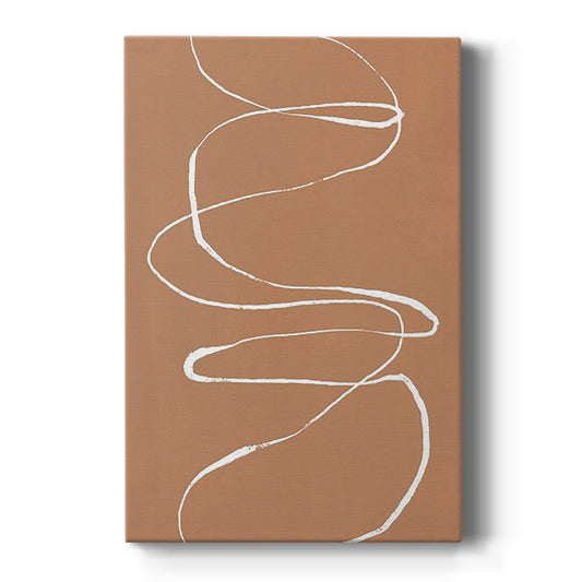 Terracotta Drift I Premium Gallery Wrapped Canvas - Ready to Hang