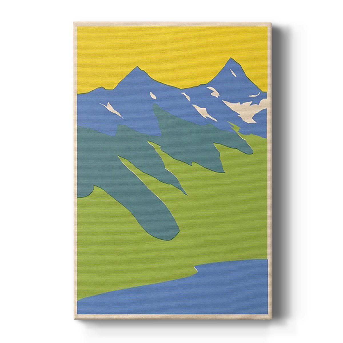 Bright Glacial Lake II Premium Gallery Wrapped Canvas - Ready to Hang