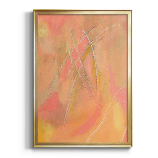 Peach Bliss IV - Modern Framed Canvas Print