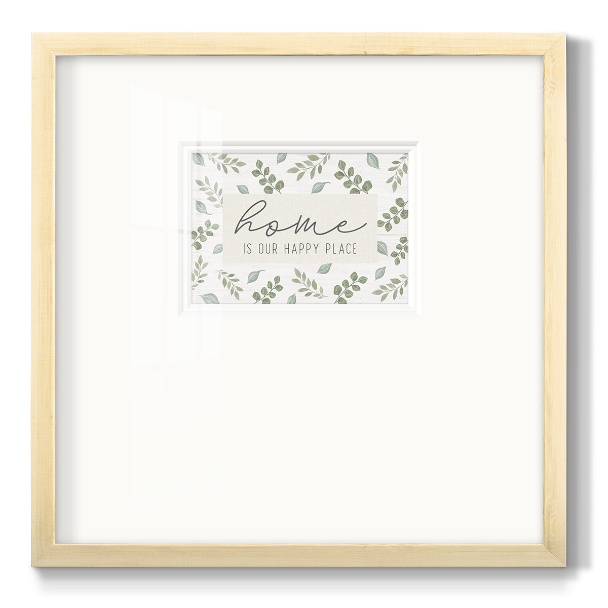 Home is Our Happy Place - Double Matboard Framed Print