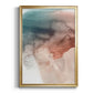 Red Ochre Abstract III - Modern Framed Canvas Print