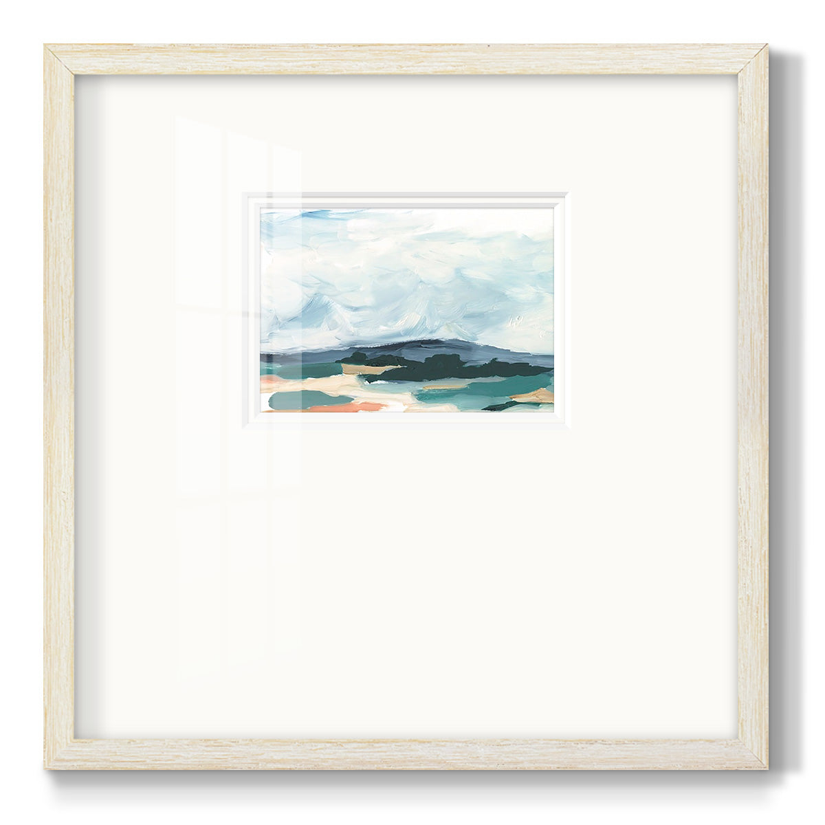 Pastel Vista I Premium Framed Print Double Matboard