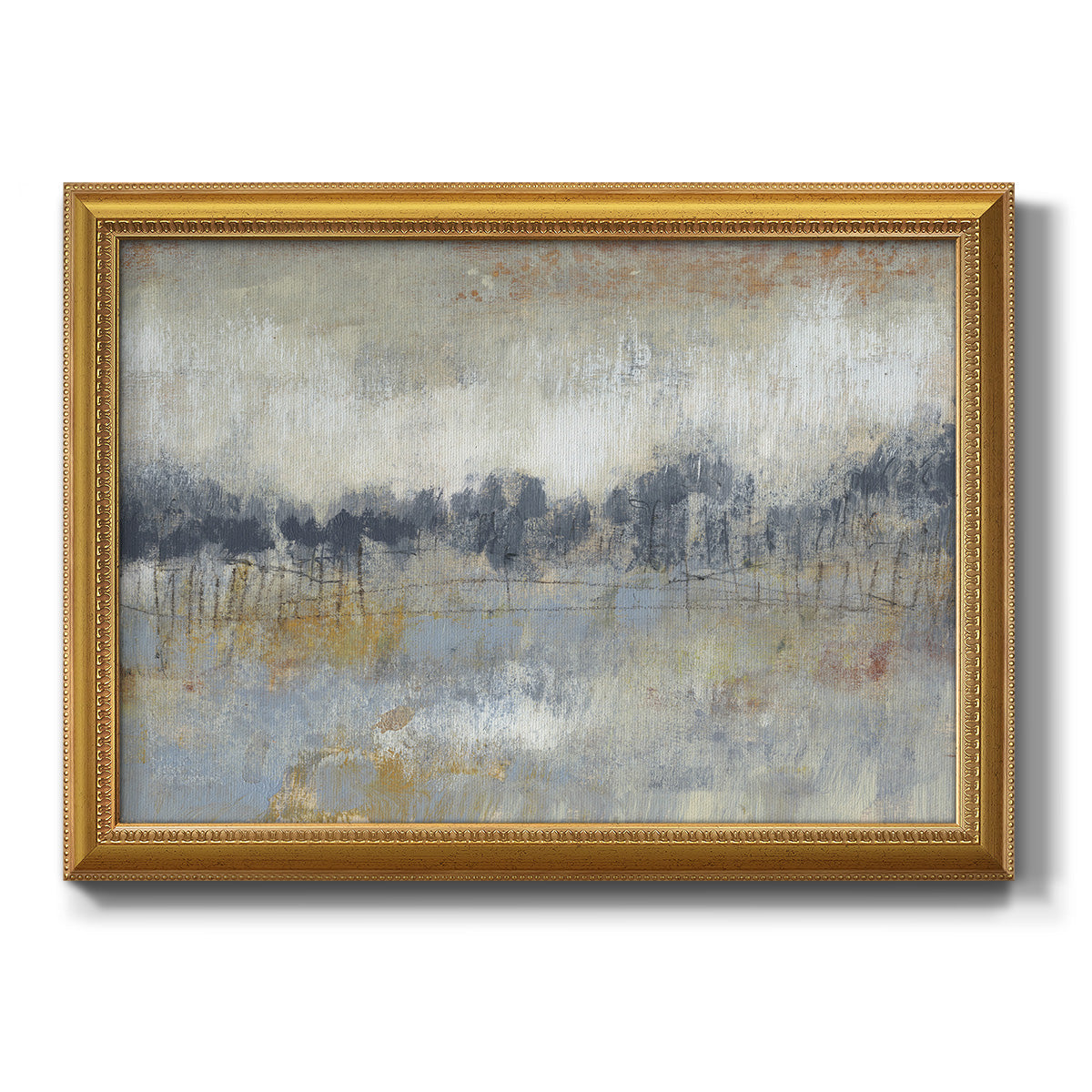 Cool Grey Horizon II Premium Framed Canvas- Ready to Hang