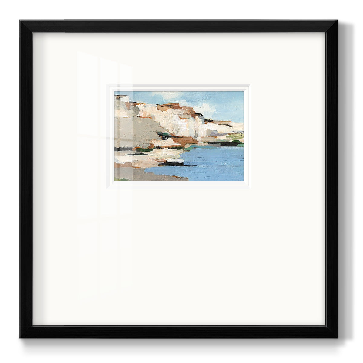 White Rock Cliffs I - Double Matboard Framed Print