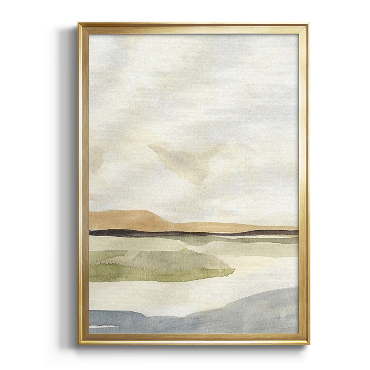 Slate Movement IV - Modern Framed Canvas Print