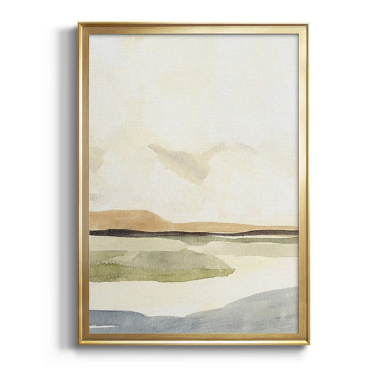 Slate Movement IV - Modern Framed Canvas Print