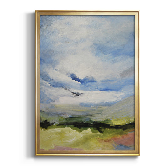 Around The Clouds IV - Modern Framed Canvas Print