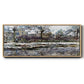 Snow in Vétheuil - Floater Framed Canvas Print