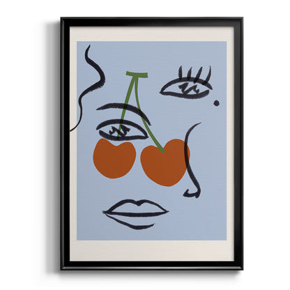 Cherry Baby I - Modern Framed Canvas Print