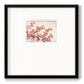Cherry Blossom Composition II - Double Matboard Framed Print