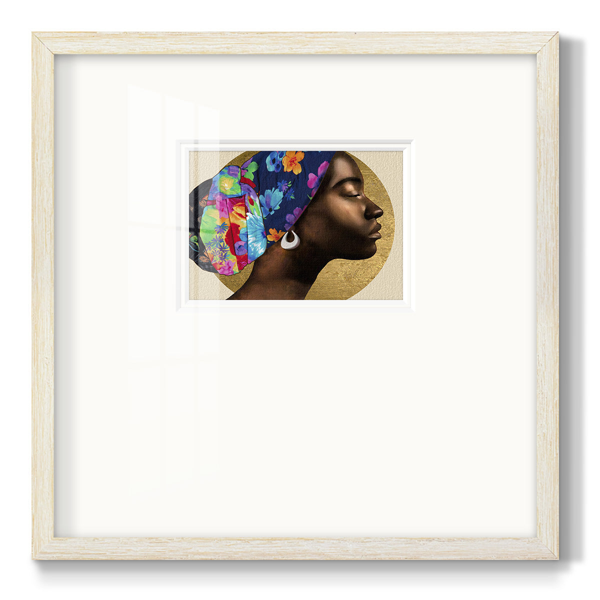 Golden Lady I - Double Matboard Framed Print