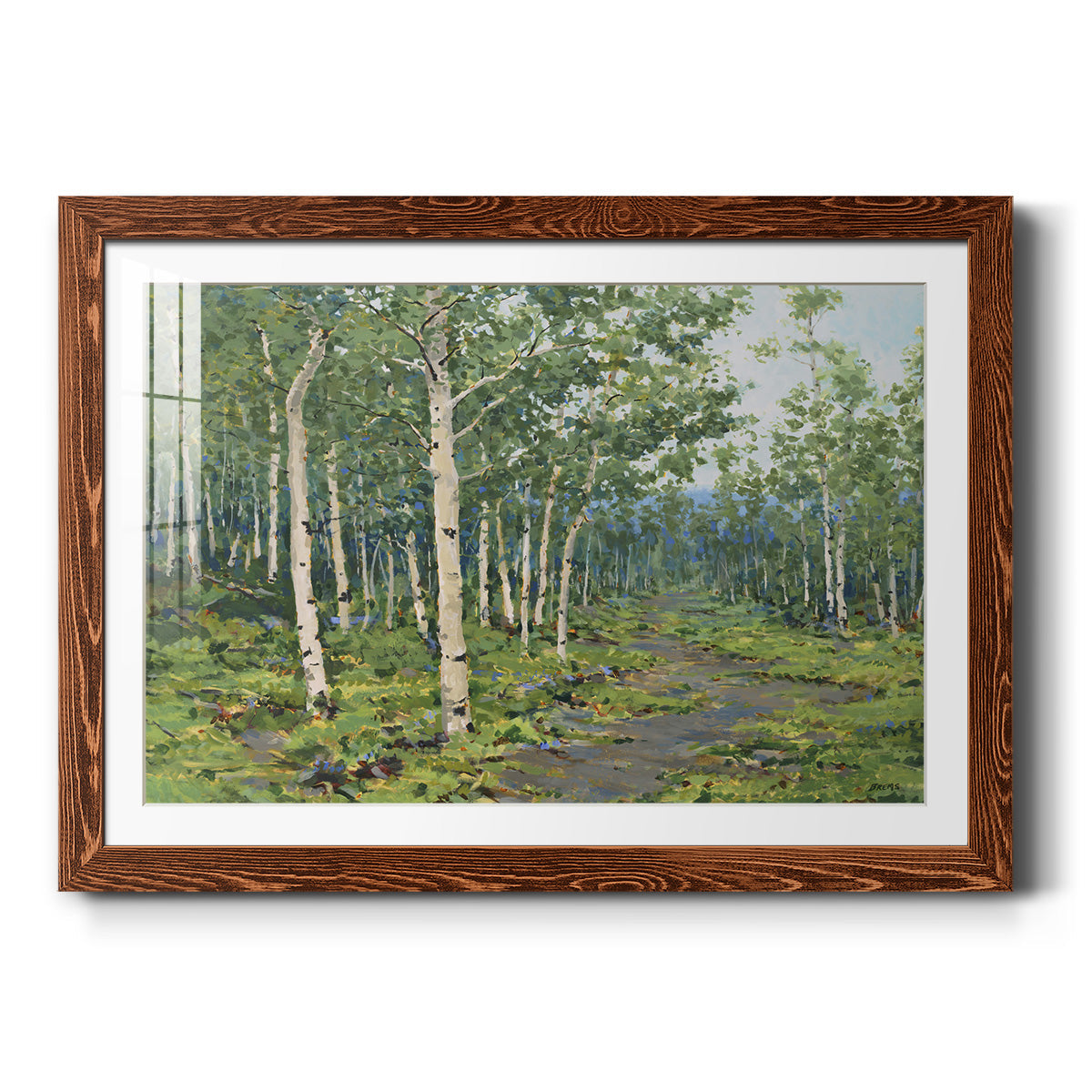 In the Forest - Barnwood Framed Art Print