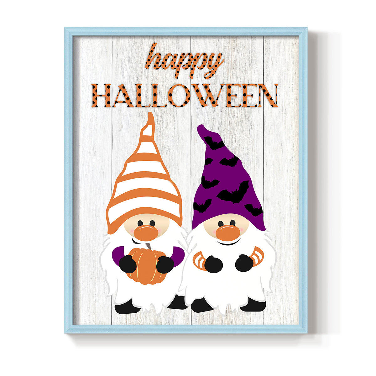 Halloween Gnomes - Restickable Framed Art Print