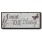 Count Your Blessings - Floater Framed Canvas Print