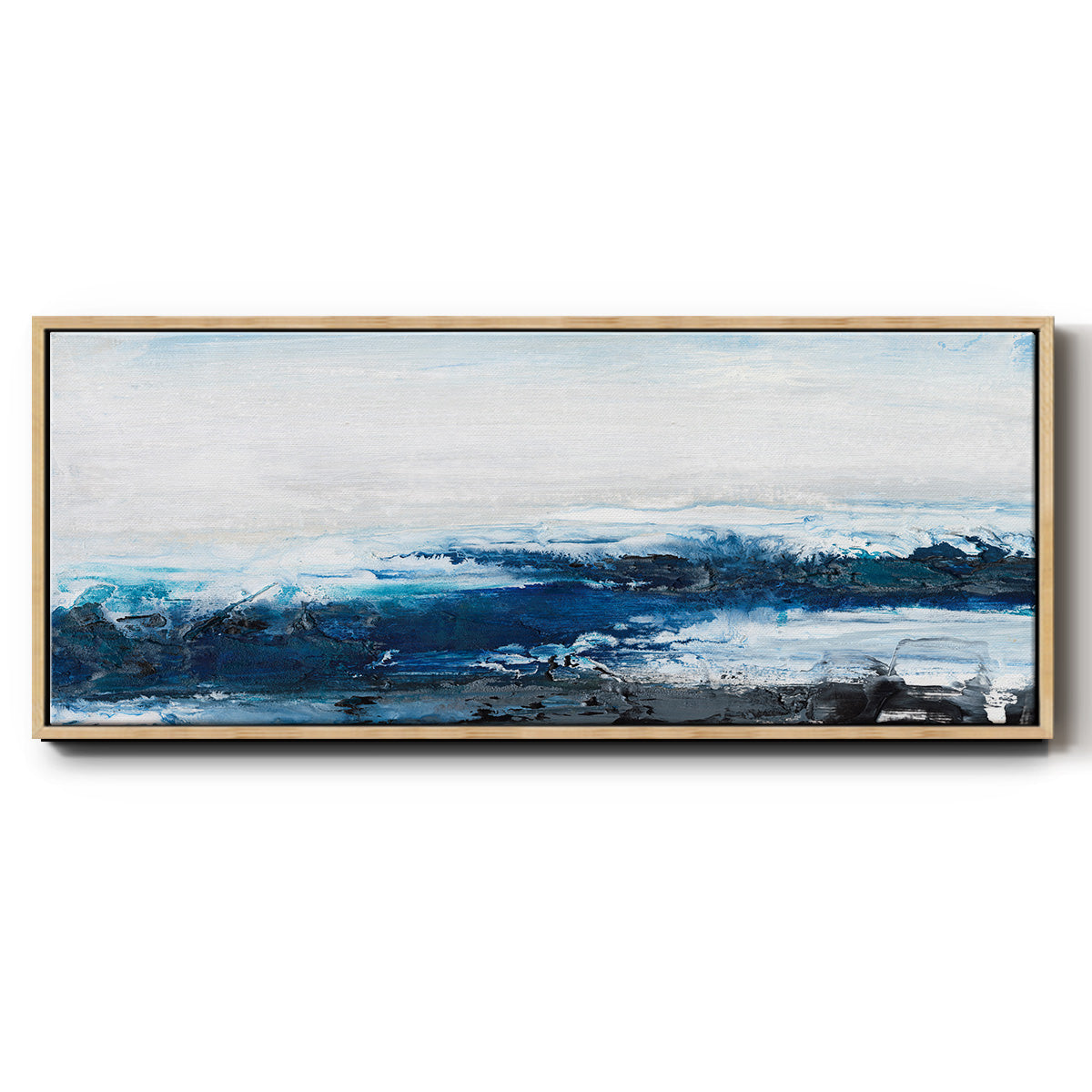 Mysterious Sea I - Floater Framed Canvas Print