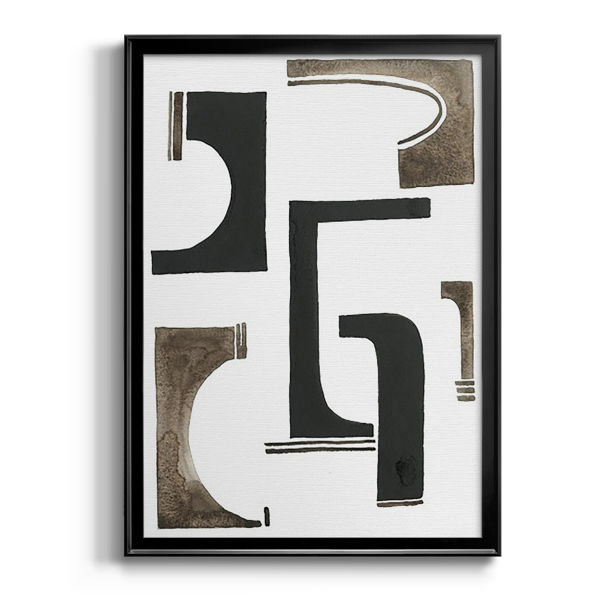 Midway I - Modern Framed Canvas Print