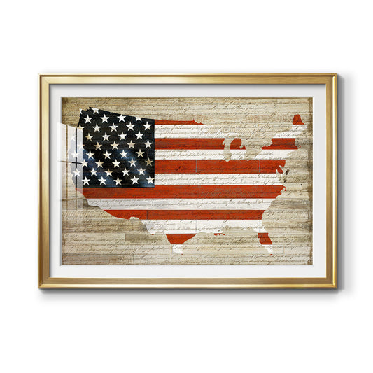 American Flag Premium Framed Print - Ready to Hang