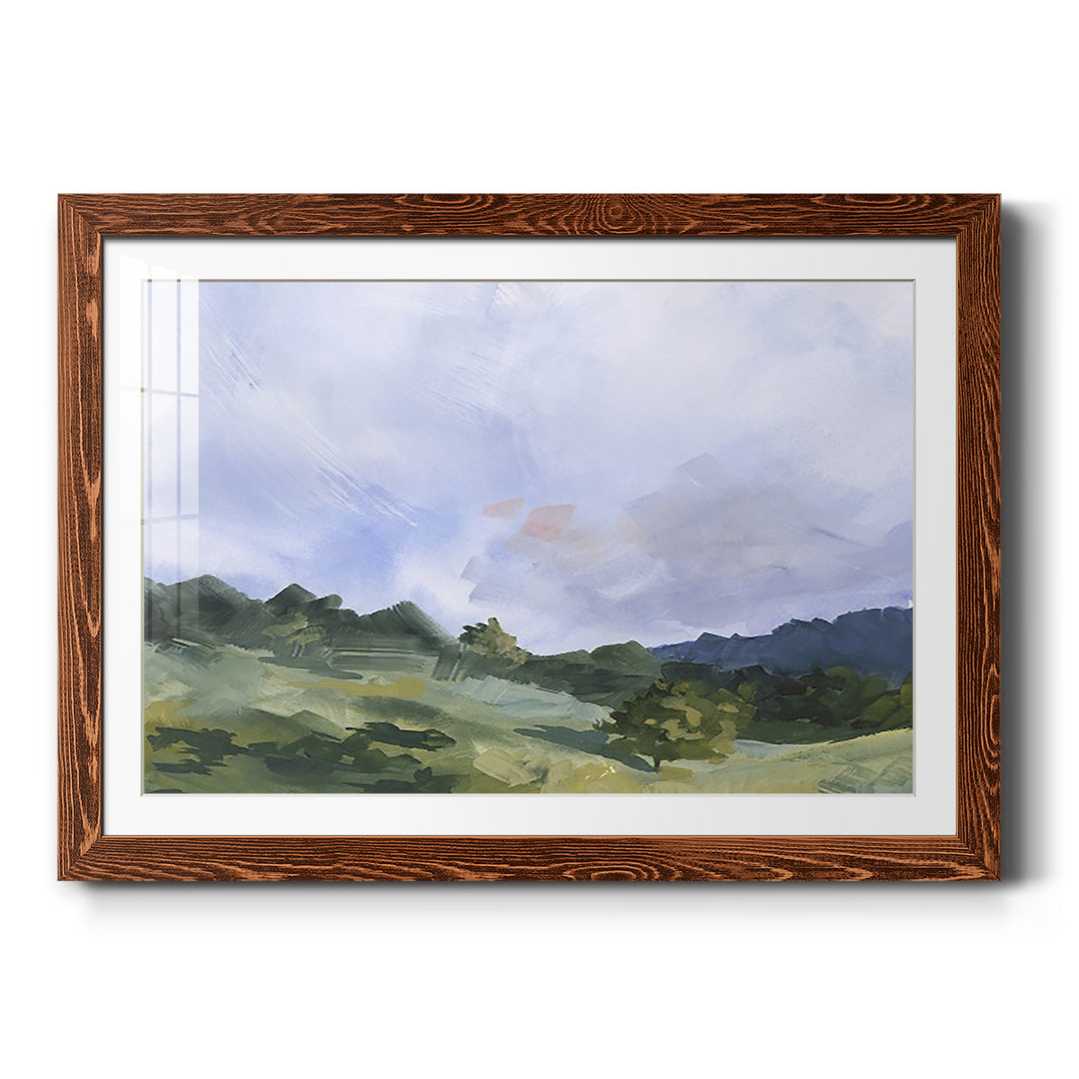 Pastoral Horizons I - Barnwood Framed Art Print