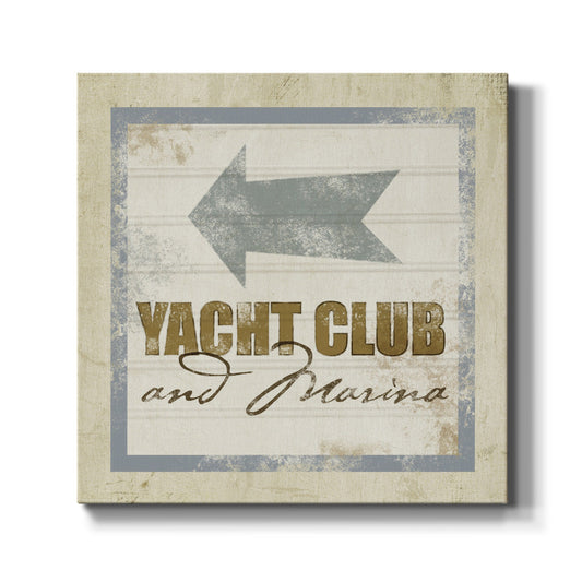 Beach Sign IX-Premium Gallery Wrapped Canvas - Ready to Hang