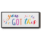 Rainbow Got This - Floater Framed Canvas Print