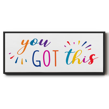 Rainbow Got This - Floater Framed Canvas Print