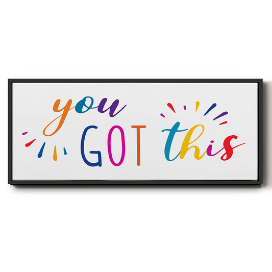 Rainbow Got This - Floater Framed Canvas Print