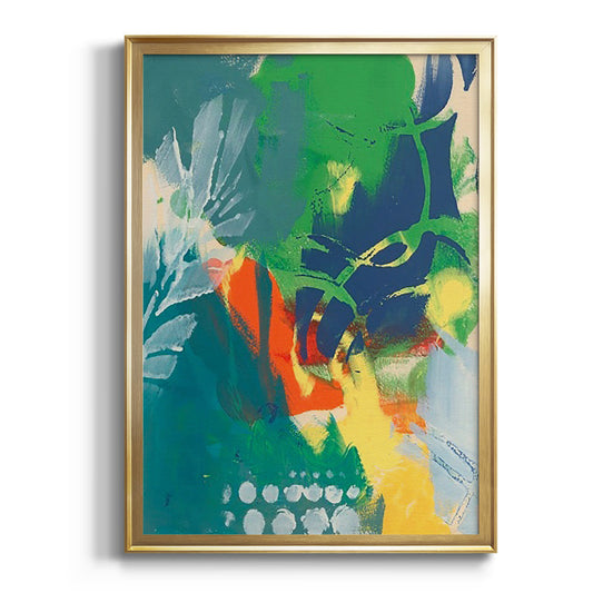 Tropical Graphics II - Modern Framed Canvas Print